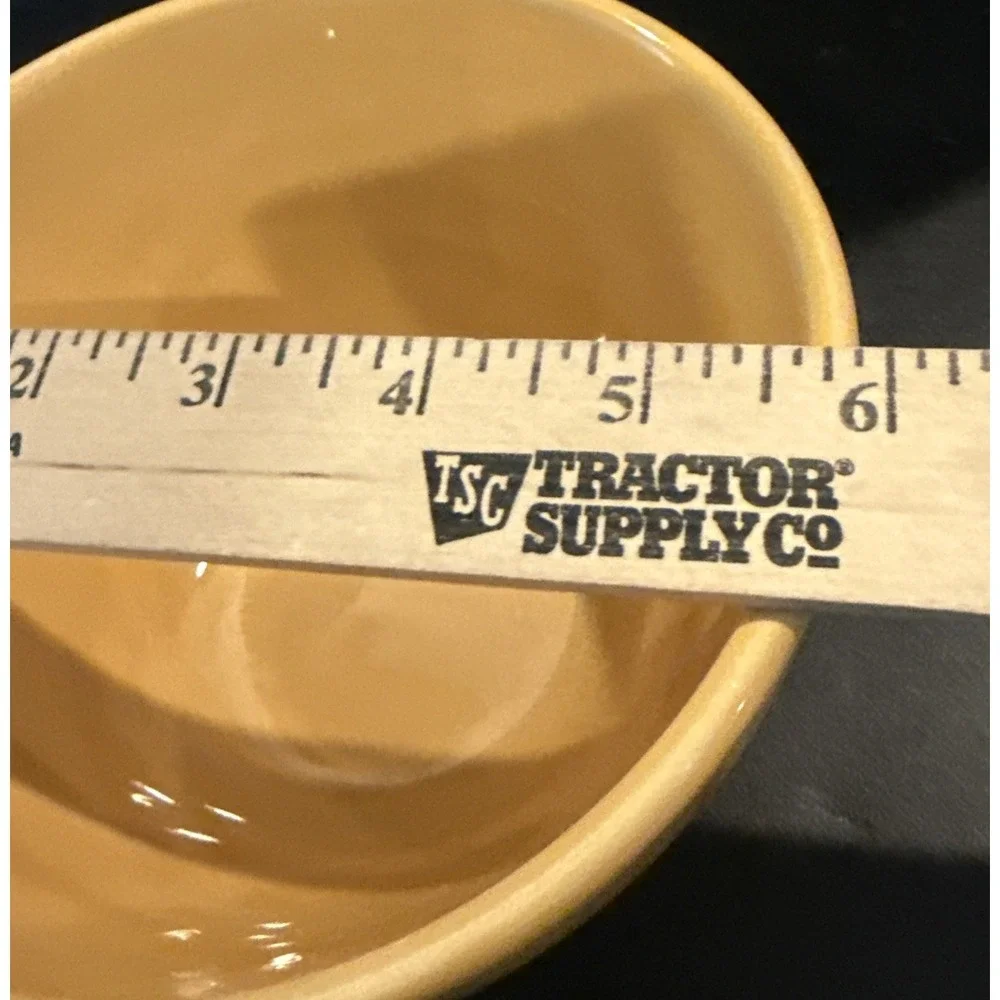 Pottery Barn Sausalito Large Ceramic Yellow Gold Amber Cereal‎ Soup Bowl 6 Inch